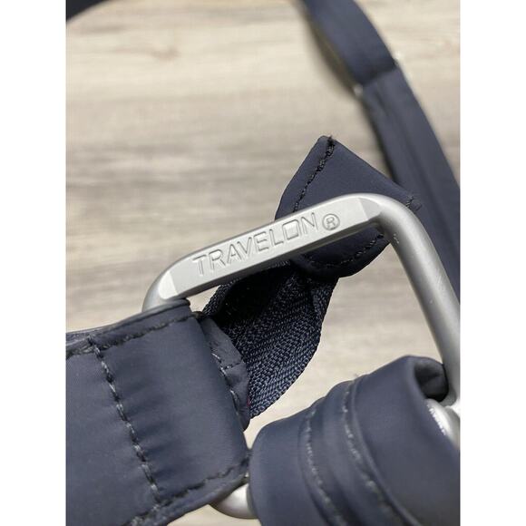 Travel On Bag RFID Purse Gray / Purple Crossbody Adjustable Strap Zip Pockets - Picture 7 of 7